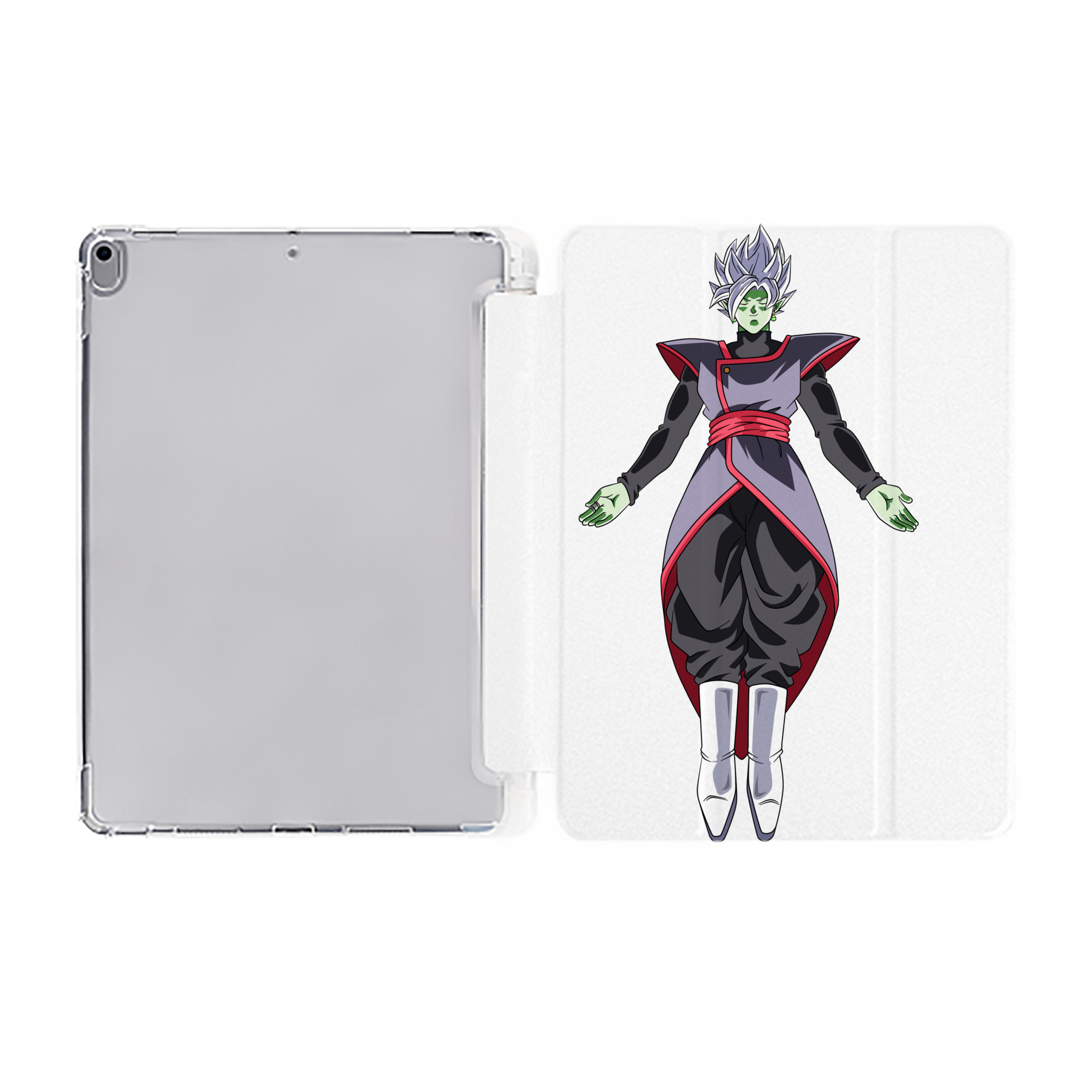 （画像用） ドラゴンボール ベジット DRAGON BALL Vegetto IPad ケース ペン収納付き 三つ折りスタンド PUレザー×シリコン 対応機種9.5/10.5/10.9インチ